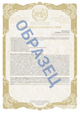 Образец Приложение к СТО 01.064.00220722.2-2020 Оса Сертификат СТО 01.064.00220722.2-2020 