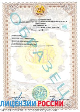 Образец сертификата соответствия (приложение) Оса Сертификат ISO 14001